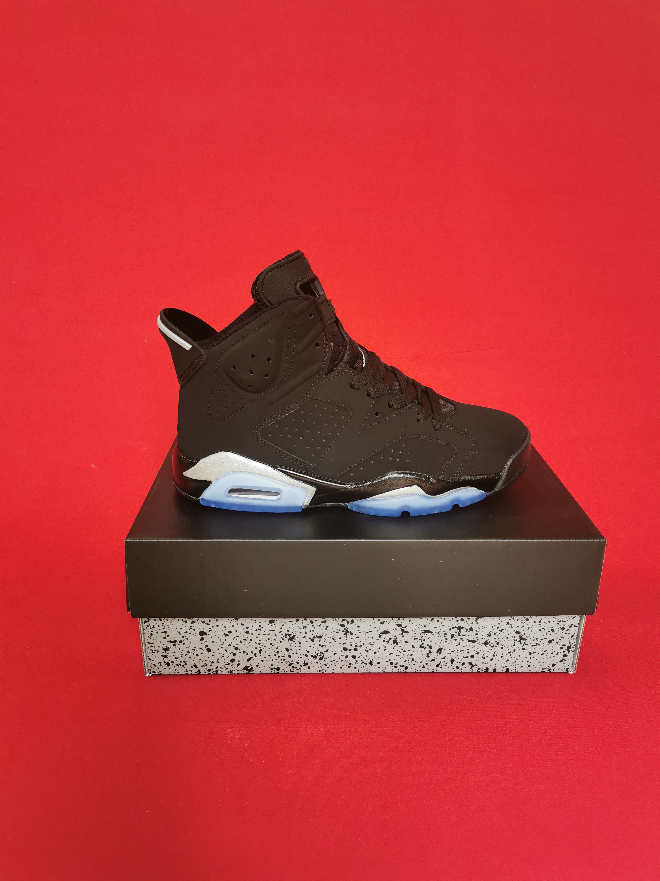 Newest Air Jordan 6 Black Silver - Click Image to Close